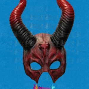 Antifaz Diablo Devil Mythical Horned Skull Látex