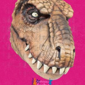 Dinosauro T-Rex Máscara Delux Látex -Venta-