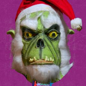 Grinch Malo con Gorro Máscara Látex -Venta-