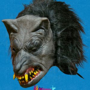 Lobo con Pelo Máscara Eco Látex