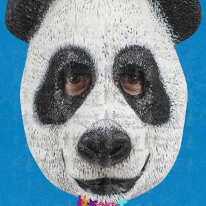 Oso Panda Máscara Delux Látex -Venta-