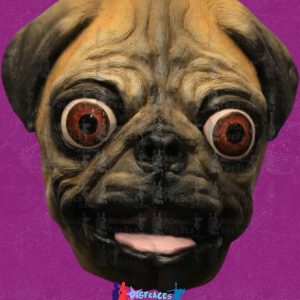 Perro Pug Máscara Delux Látex -Venta-