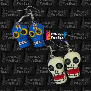 Aretes Barro Cráneo