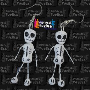 Aretes Barro Esqueleto