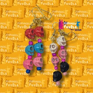 Aretes Cráneo Piedra 3 Md
