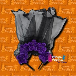 Diadema Corona Catrina Eco con Velo