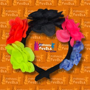 Diadema Flores Eco Neón