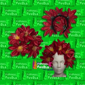 Diadema con 5 Flores Grandes
